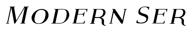 Modern Serif font preview